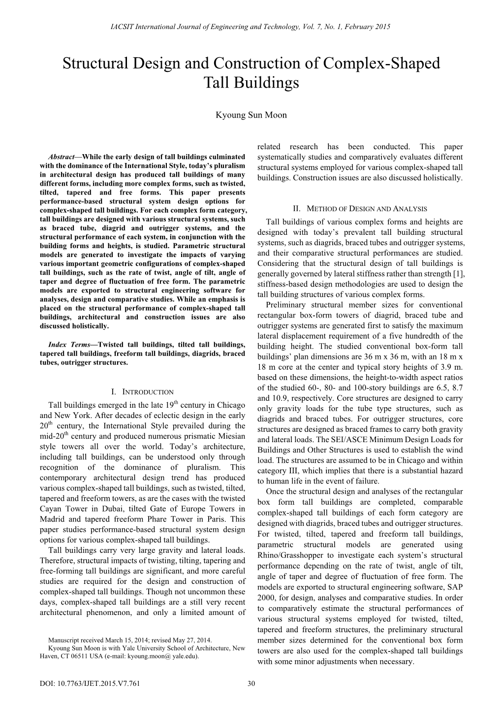 Structural Design and Construction of Complex-Shaped Tall Buildings