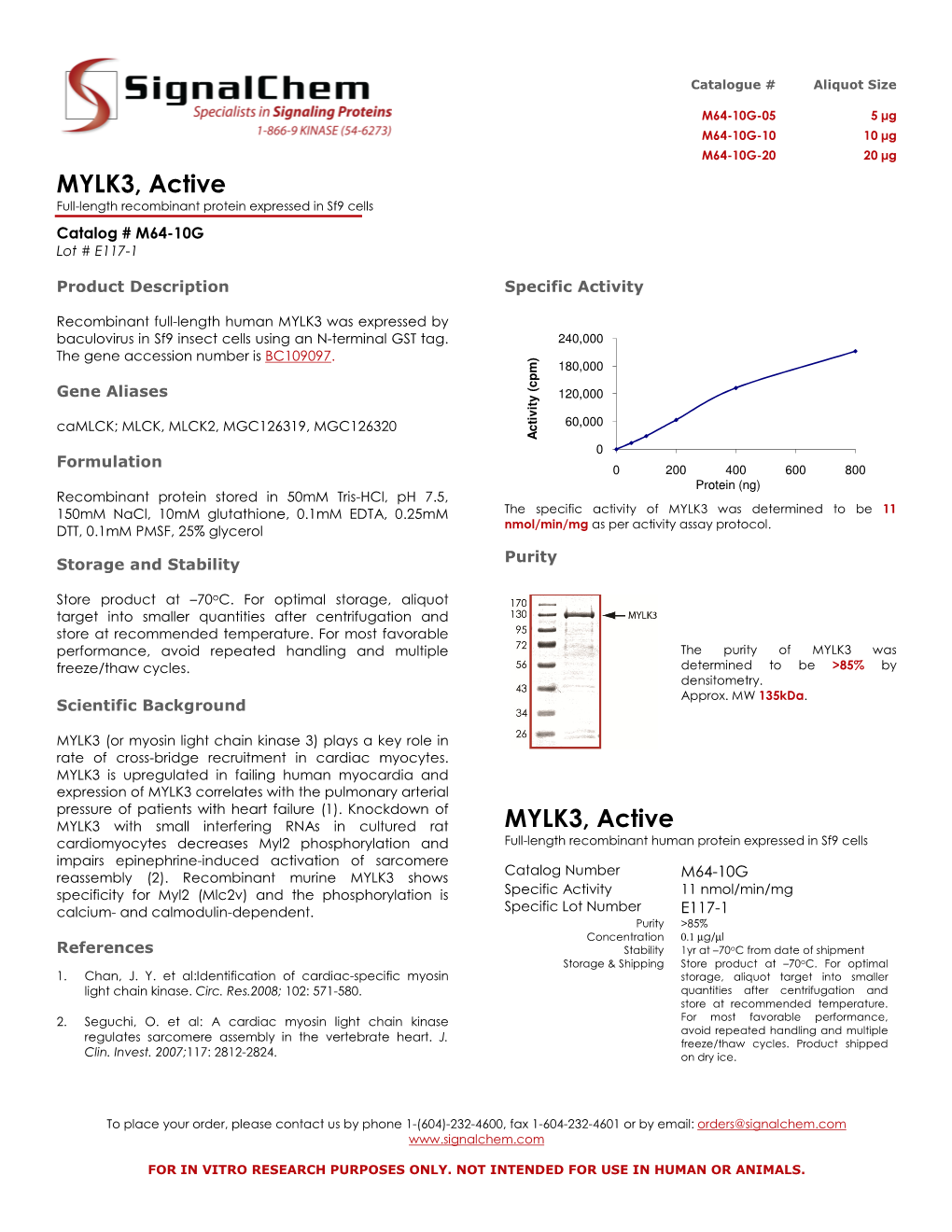 MYLK3, Active MYLK3, Active