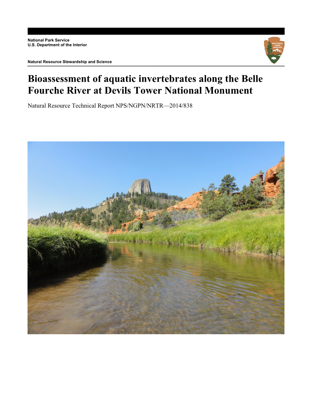 Bioassessment of Aquatic Invertebrates Along the Belle Fourche River at Devils Tower National Monument