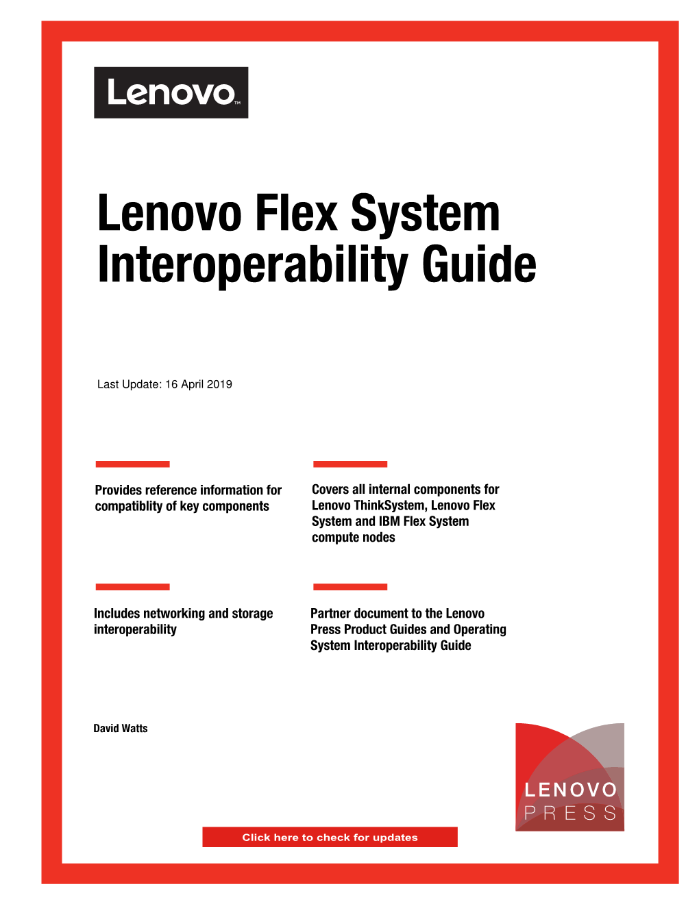 Lenovo Flex System Interoperability Guide