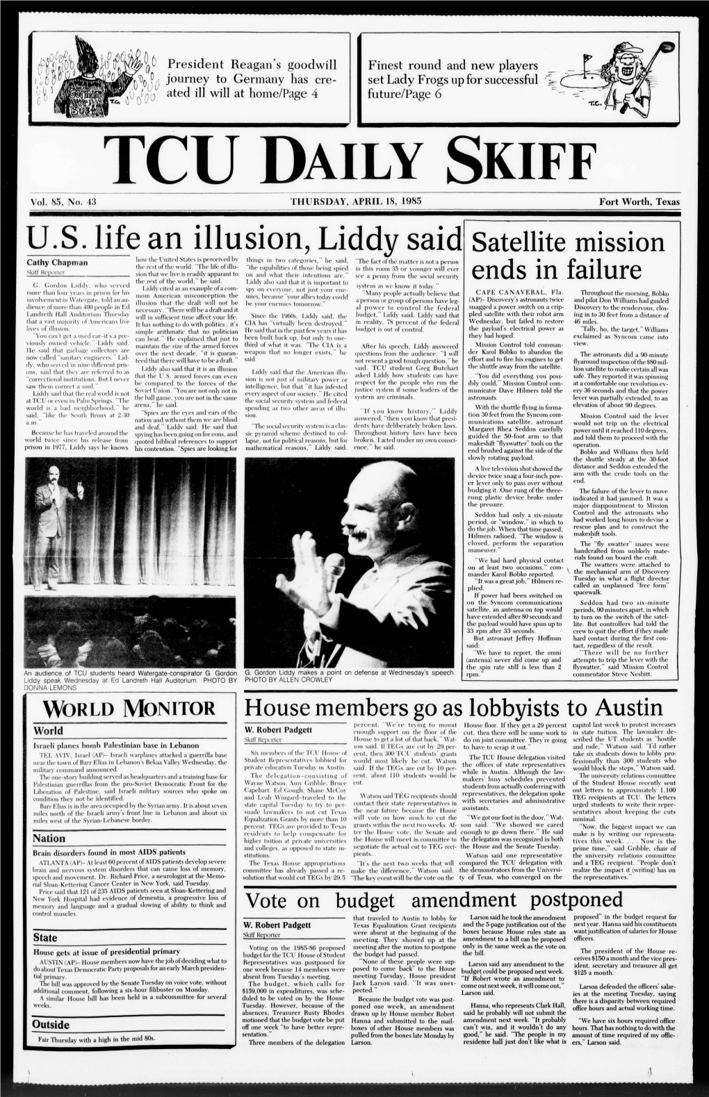 U.S. Life an Illusion, Liddy Said