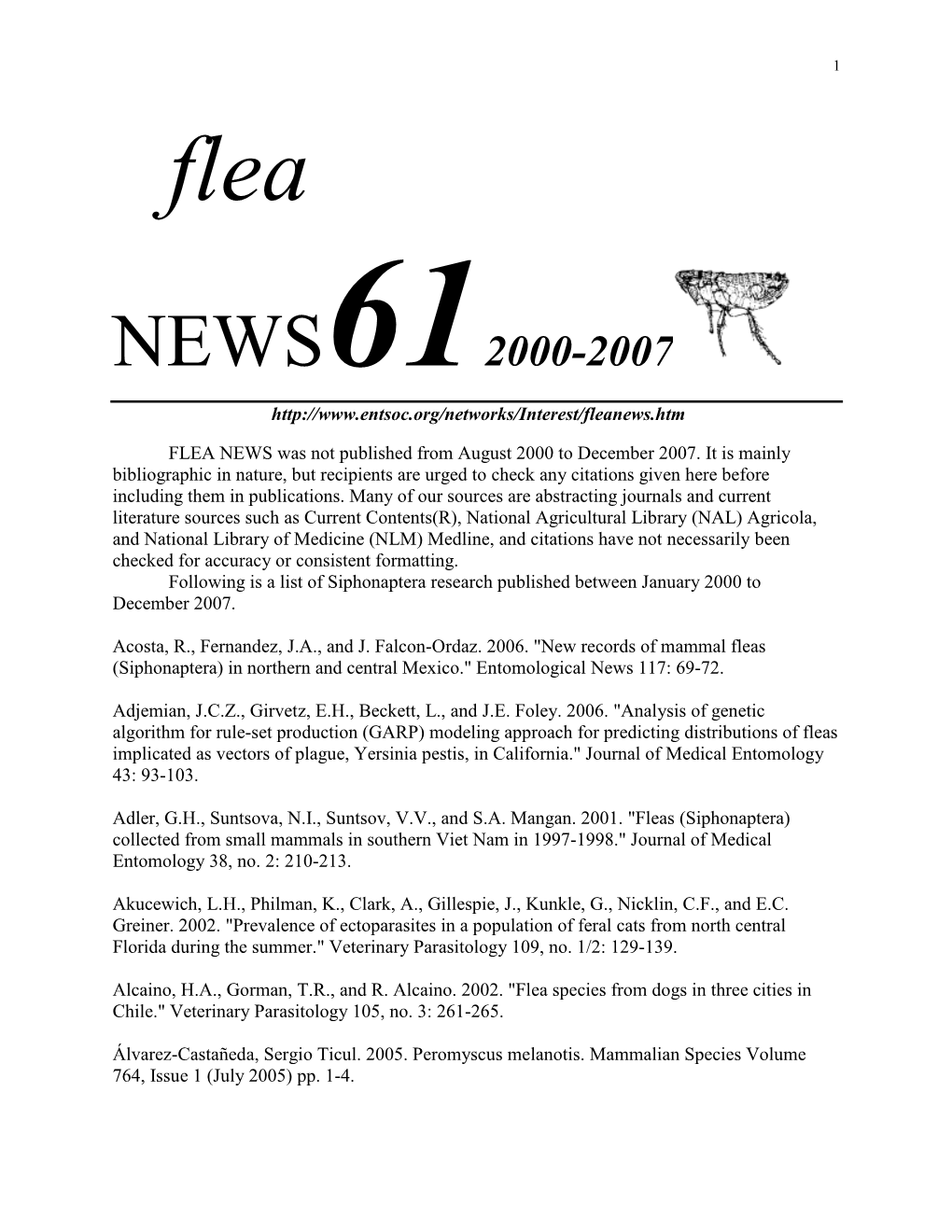 Flea NEWS612000-2007