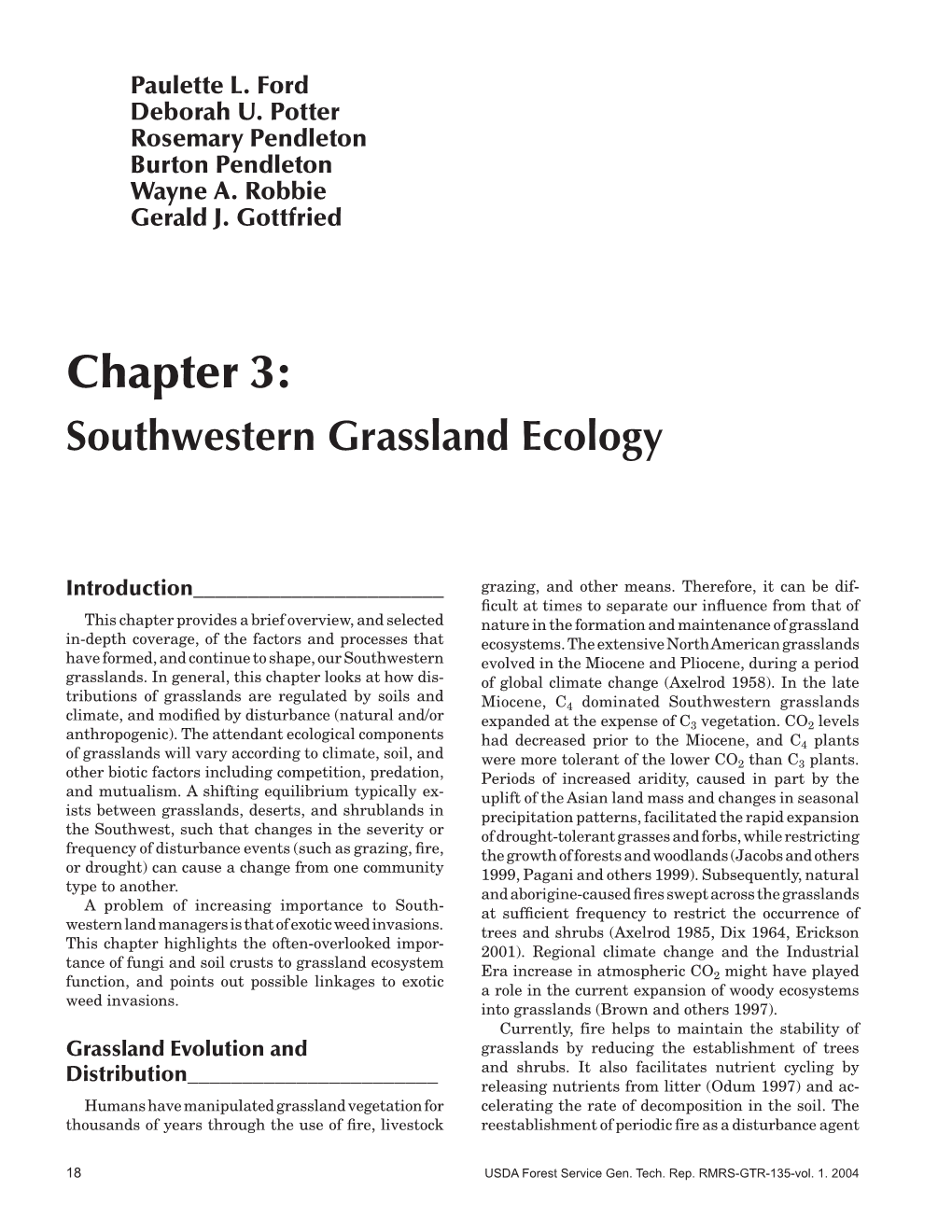 Assessment of Grassland Ecosystem Conditions