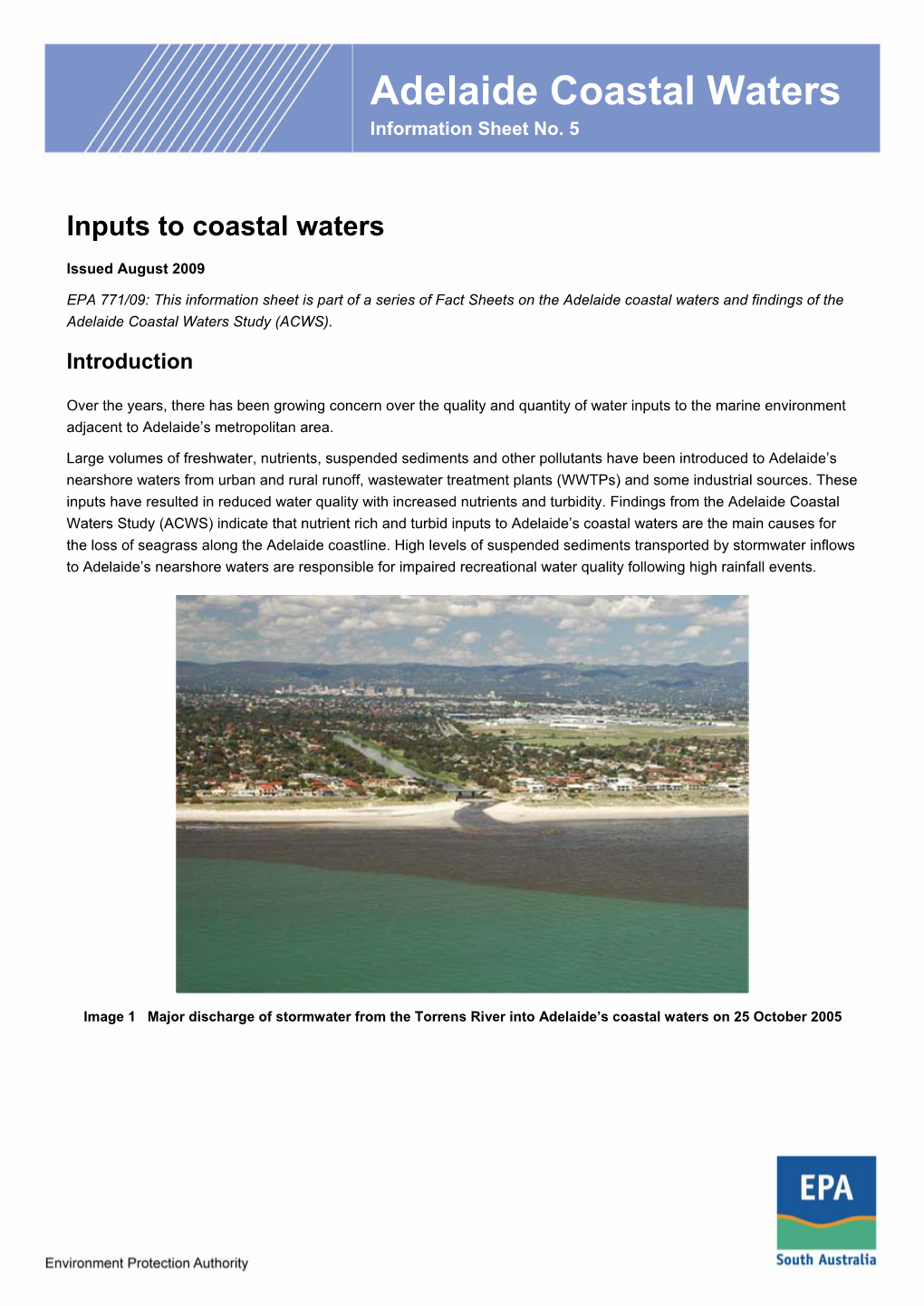 Inputs to Coastal Waters