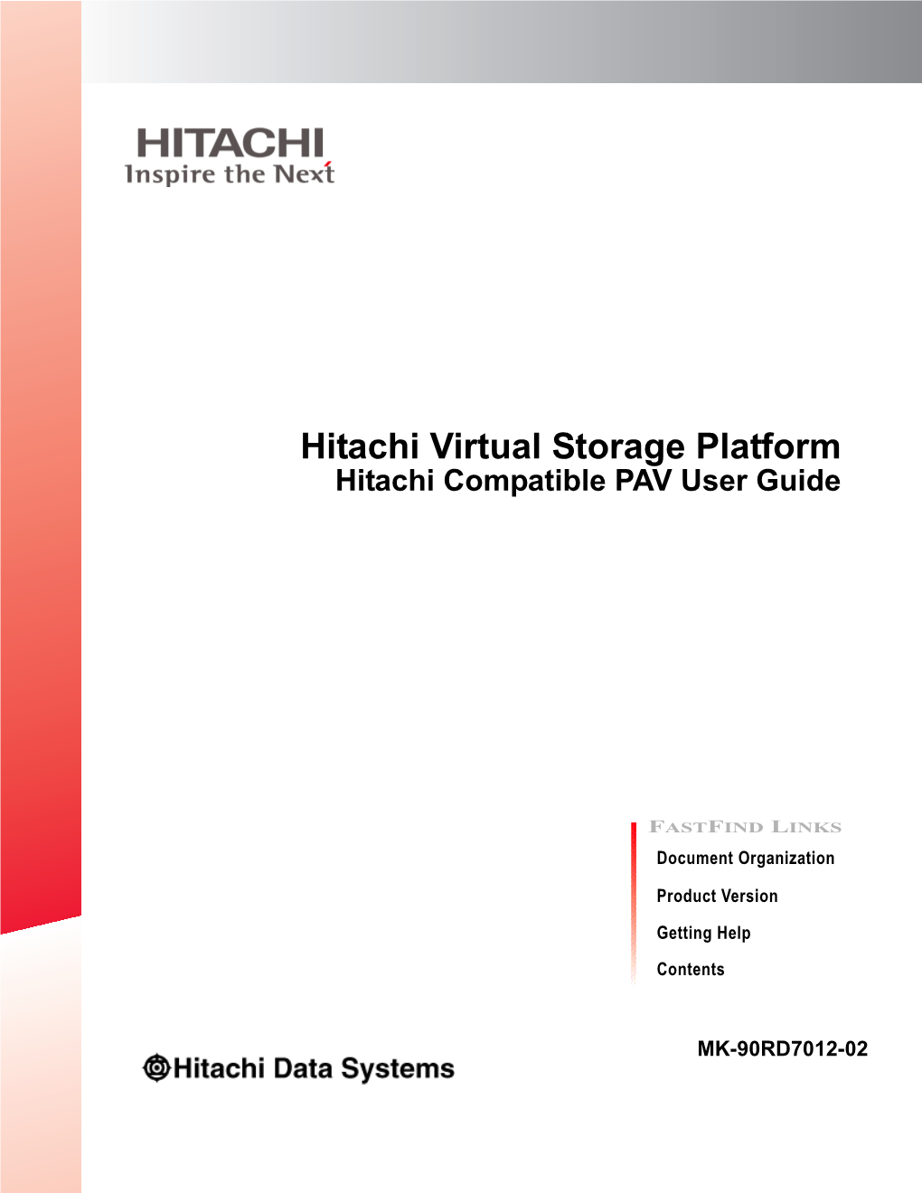 Hitachi Virtual Storage Platform Hitachi Compatible PAV User Guide