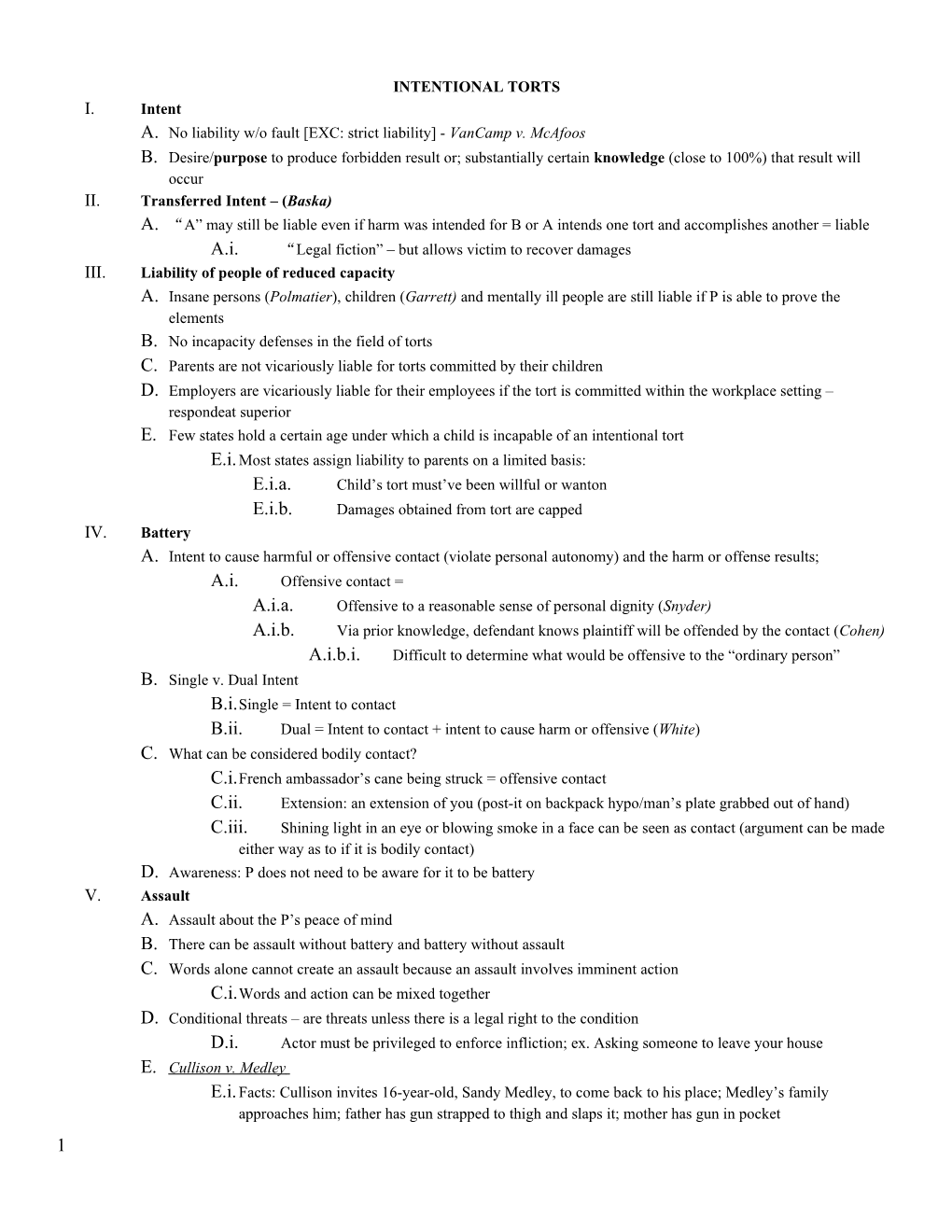 A. No Liability W/O Fault EXC: Strict Liability - Vancamp V. Mcafoos