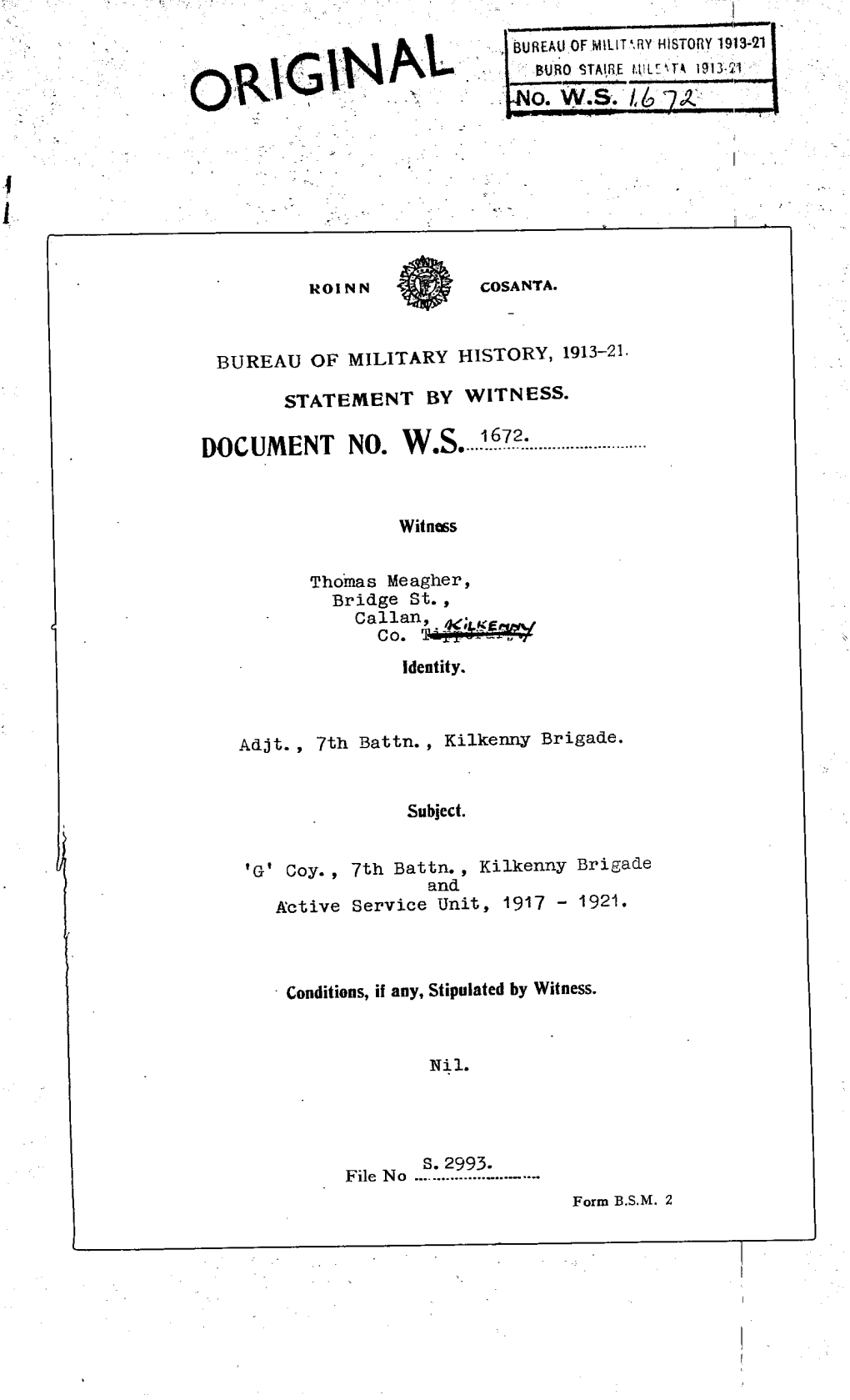 Original Bureauof Militaryhistory1913-21