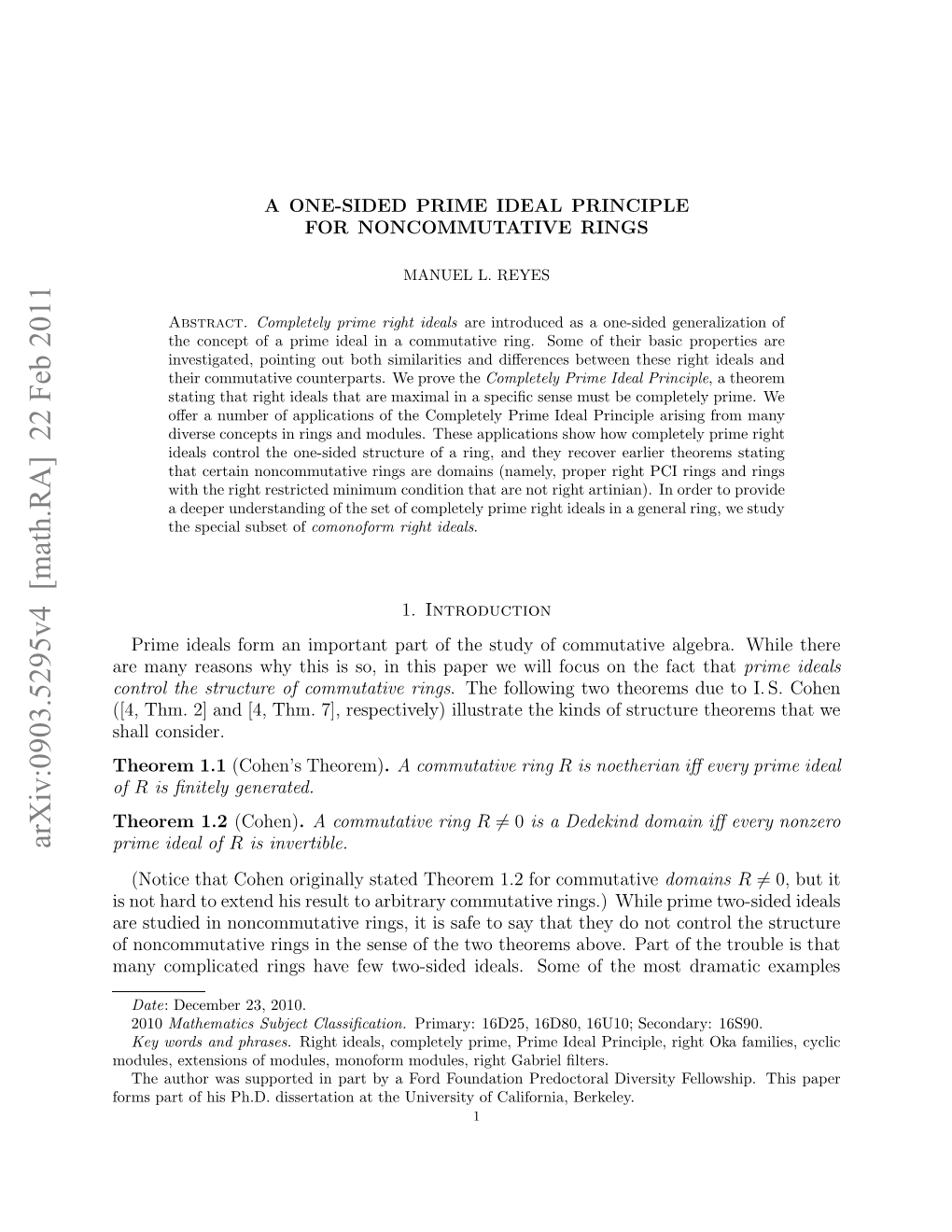 A One-Sided Prime Ideal Principle for Noncommutative Rings 3