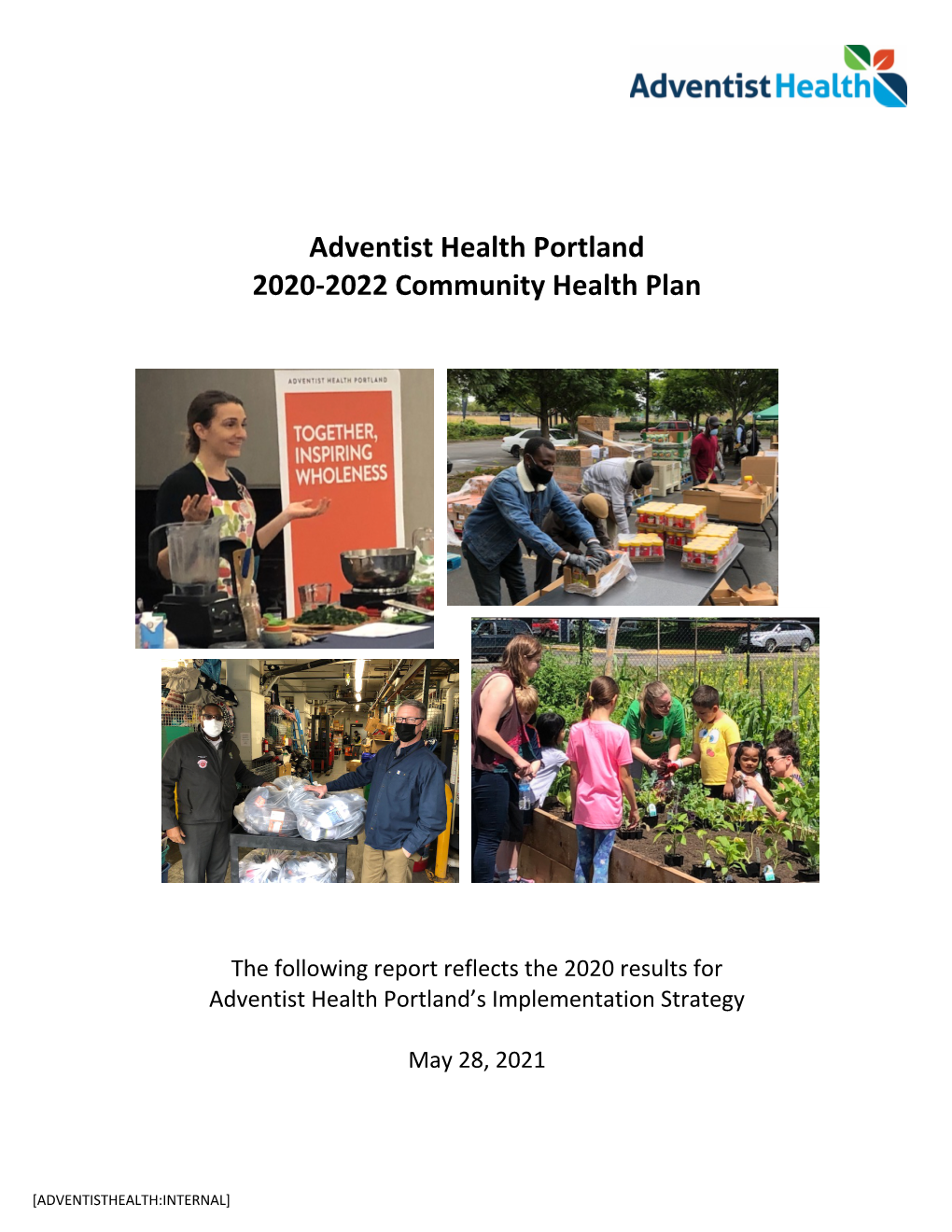 Adventist Health Portland 2020-2022 Community Health Plan