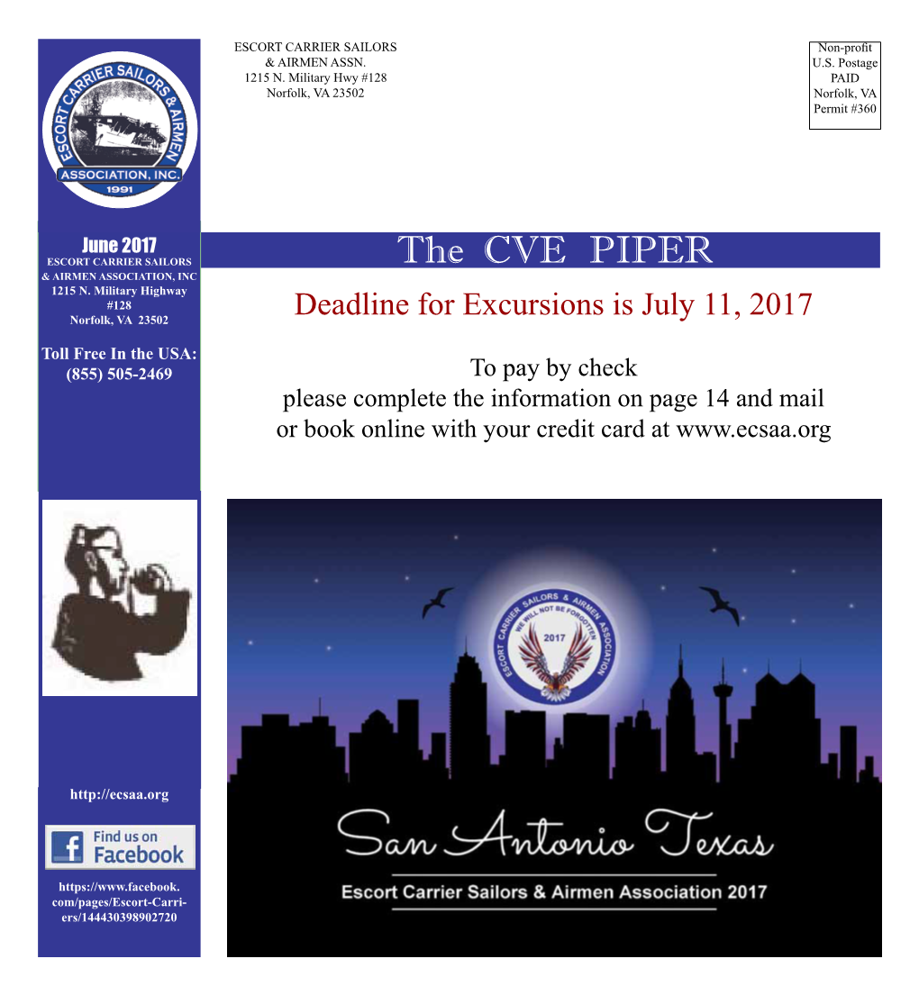 The CVE PIPER & AIRMEN ASSOCIATION, INC 1215 N