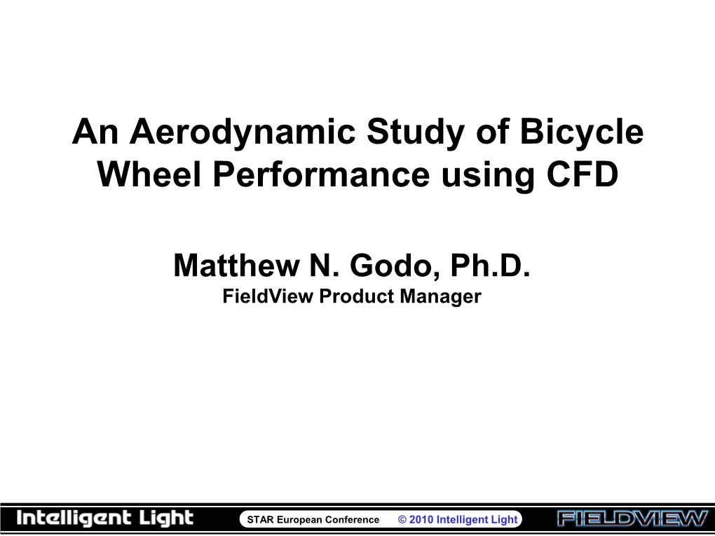 An Aerodynamic Study of Bicycle Wheel Performance Using CFD