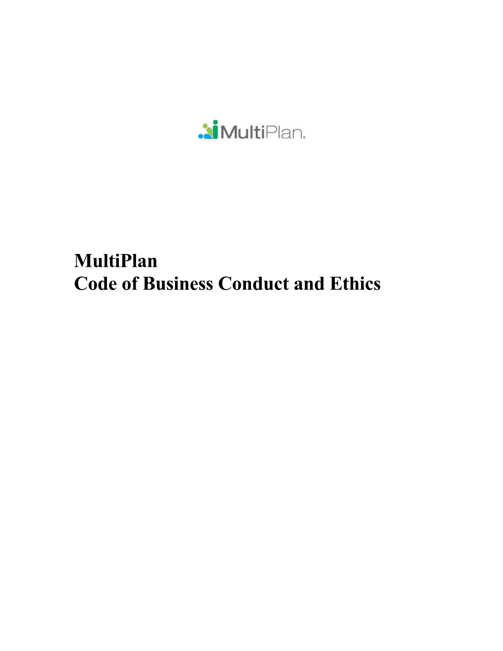 Multiplan Code of Conduct Page 4 Insider Trading Policy