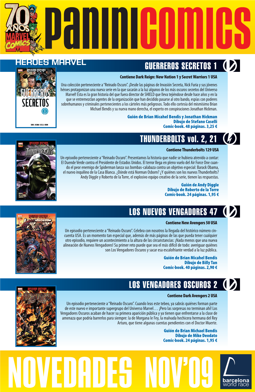 HEROES MARVEL GUERREROS SECRETOS 1 Contiene Dark Reign: New Nation 1 Y Secret Warriors 1 USA Una Colección Perteneciente a “Reinado Oscuro”