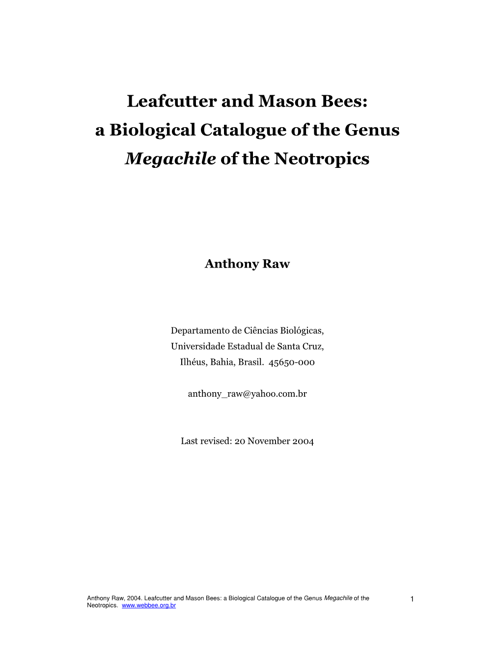 Leafcutter and Mason Bees: a Biological Catalogue ... -.: Webbee