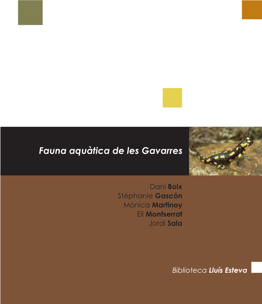 Fauna Aquàtica De Les Gavarres