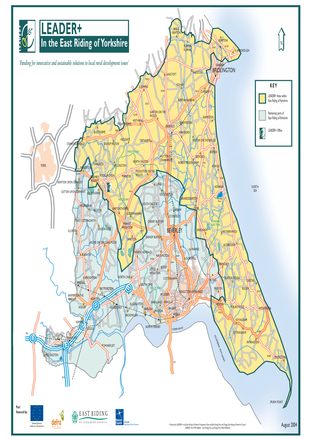 Wall Map of Leader Area