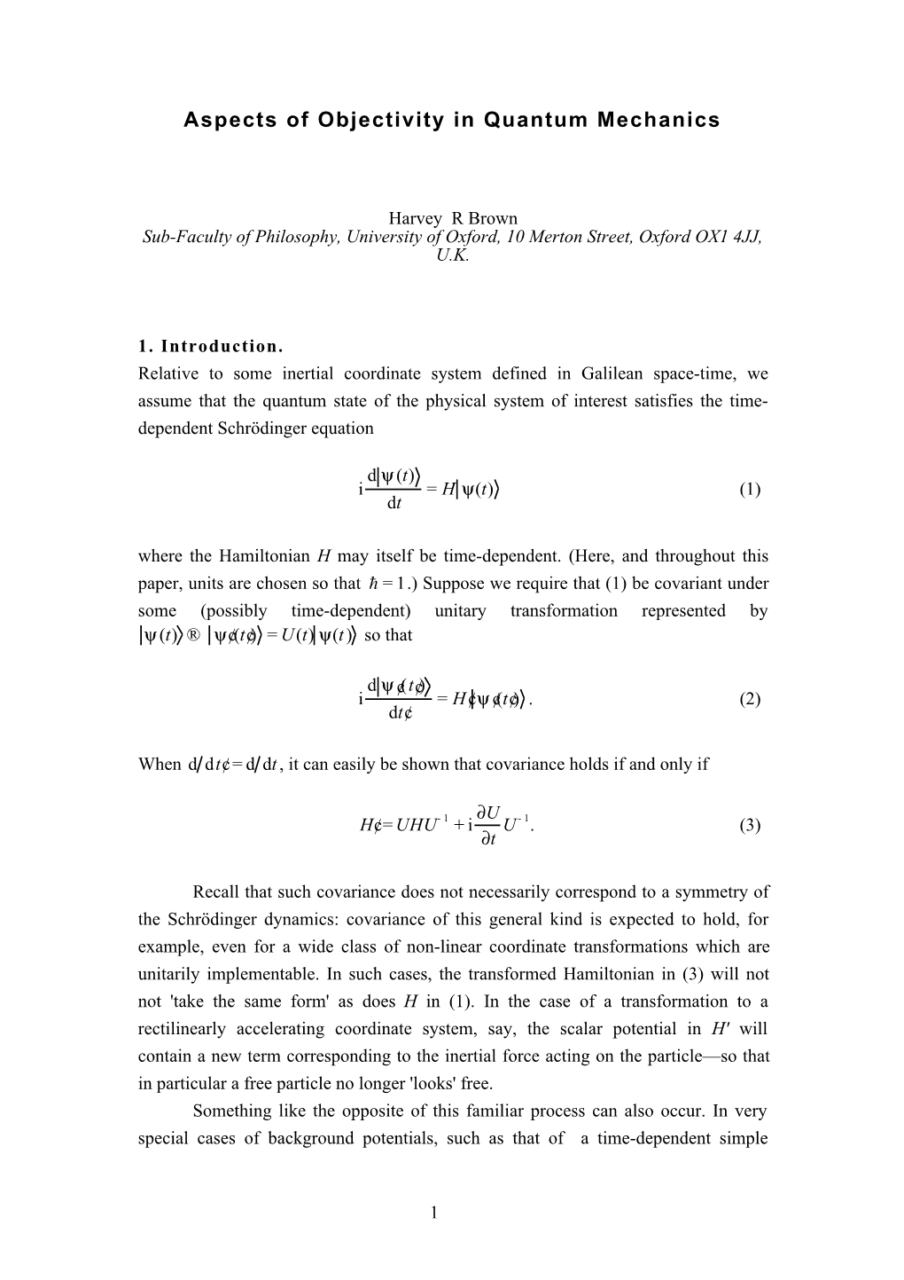 Aspects of Objectivity in Quantum Mechanics