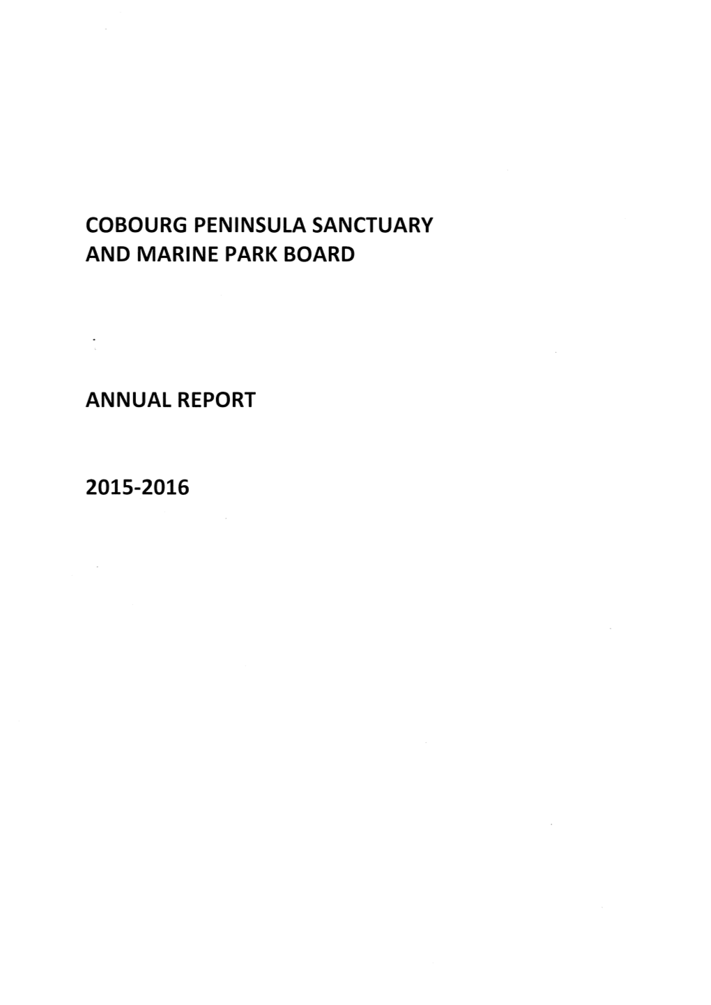 Cobourg Peninsula Sanctuary and Marine Park Board