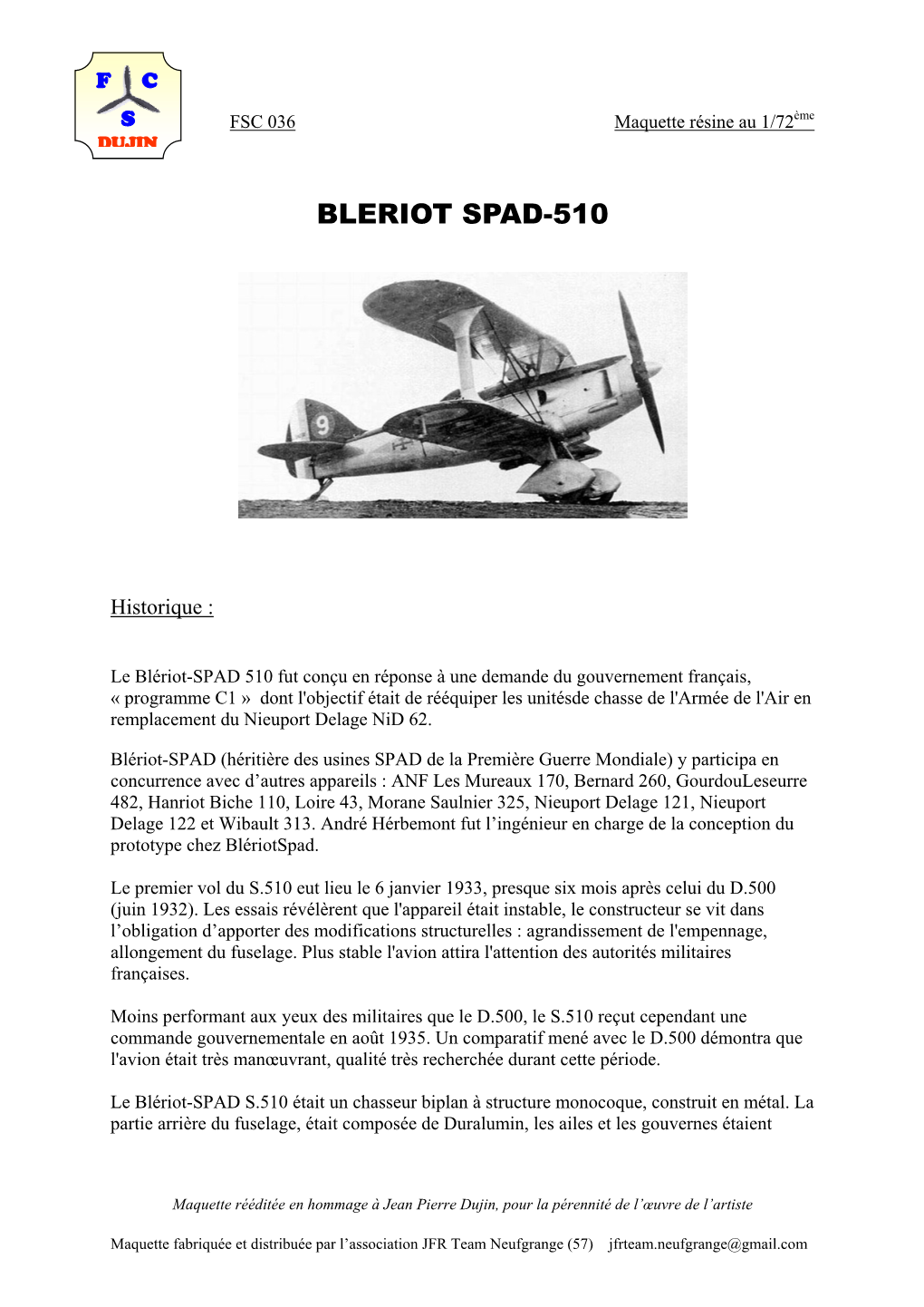 Bleriot Spad-510