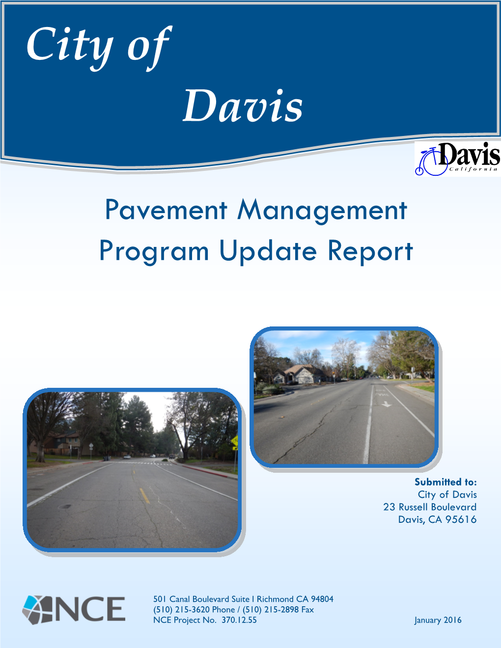 Pavement Management Program Update Report