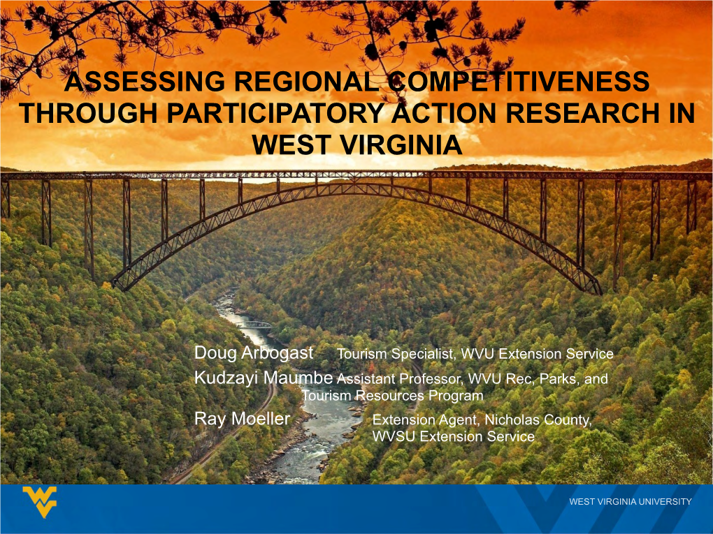 Assessing Regional Competitiveness Through Participatory Action Research in West Virginia