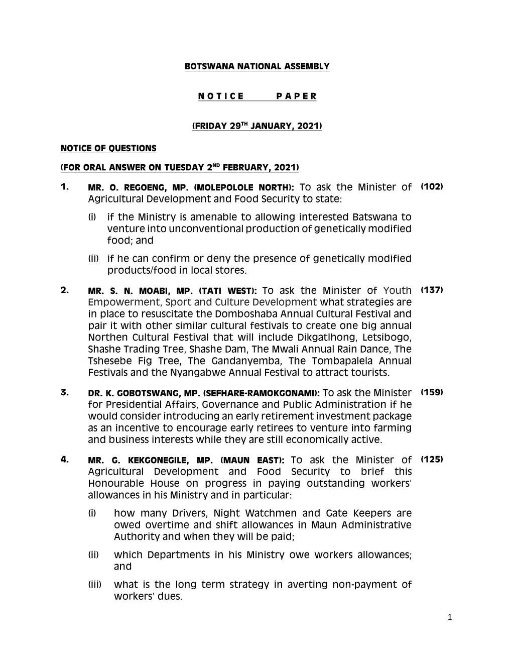 1 Agricultural Development and Food Security to State