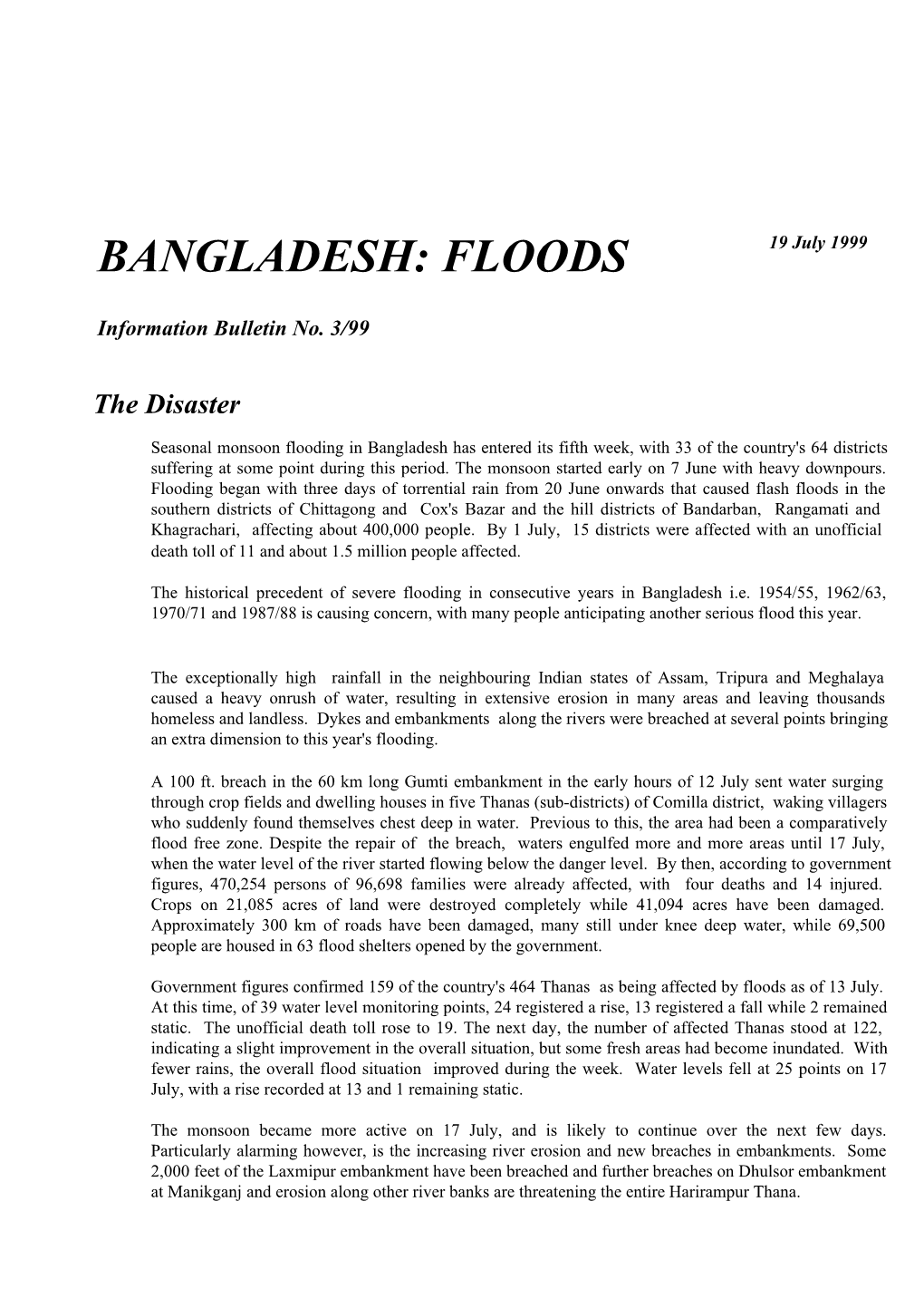 Bangladesh Floods