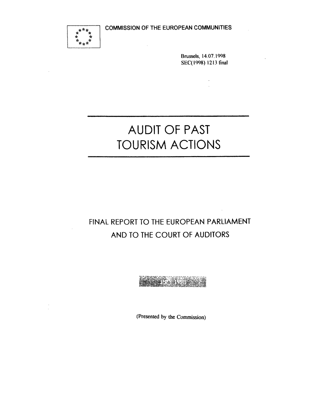 Audit of Past Tourism Actions