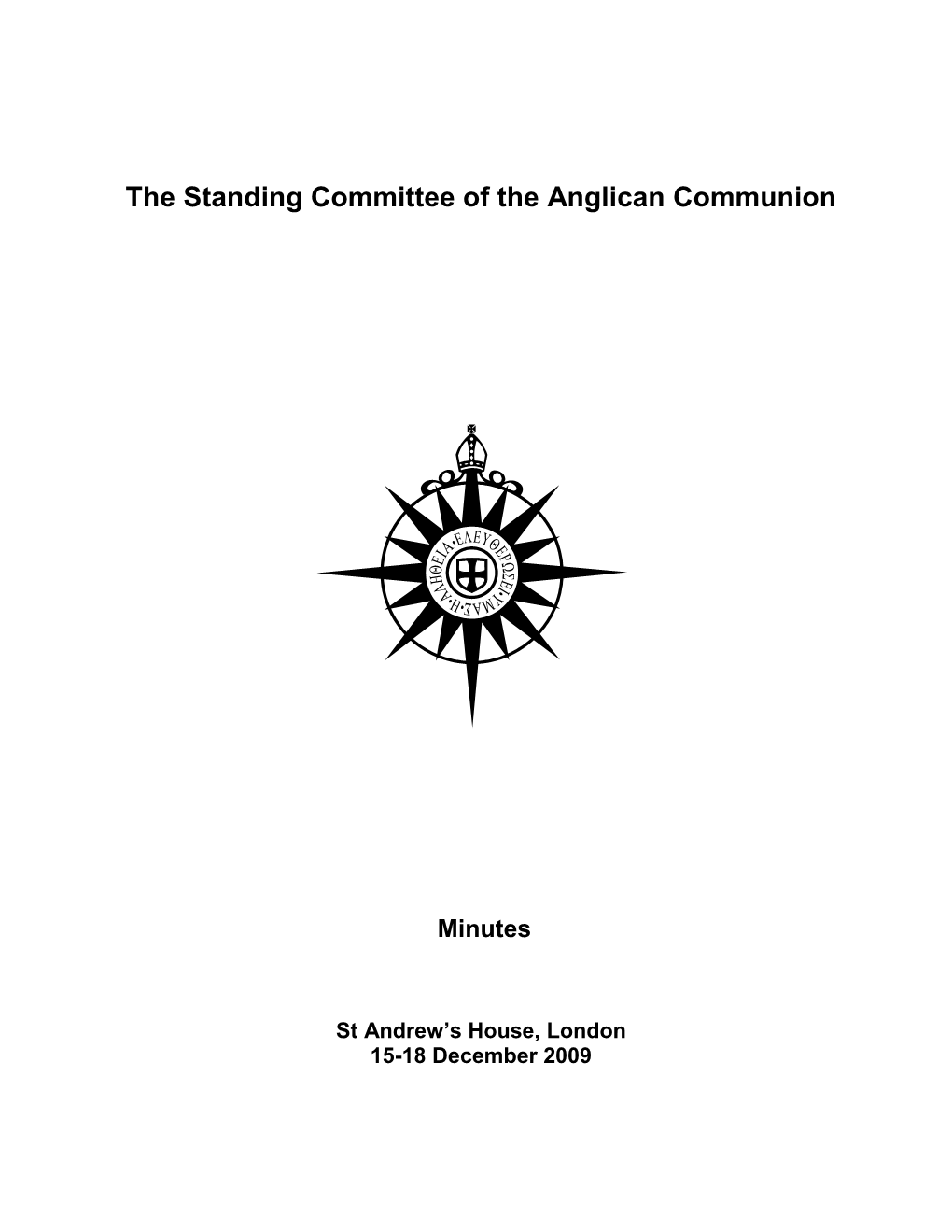 The Standing Committee of the Anglican Communion