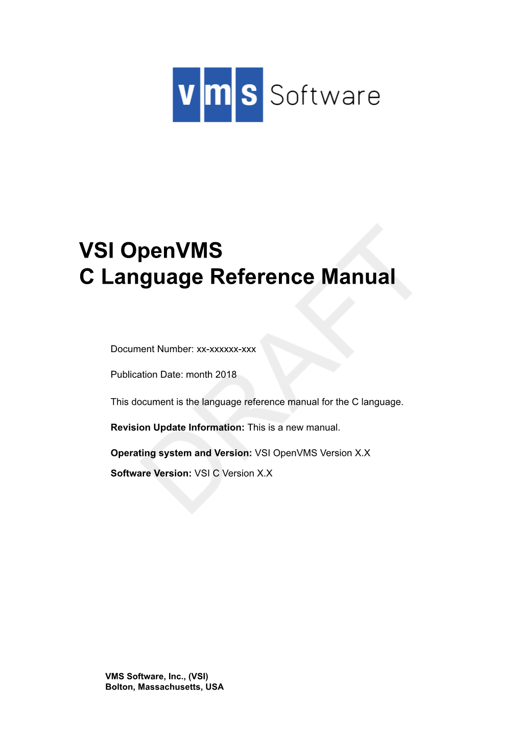 C Language Reference Manual