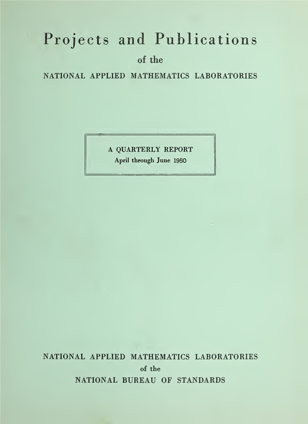 Projects and Publications of the Applied