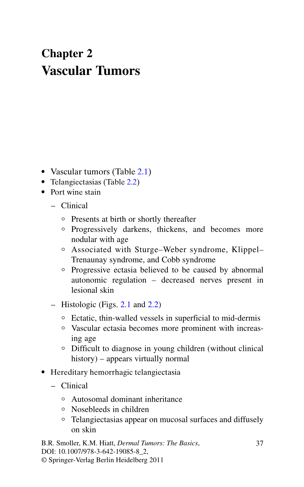 Vascular Tumors