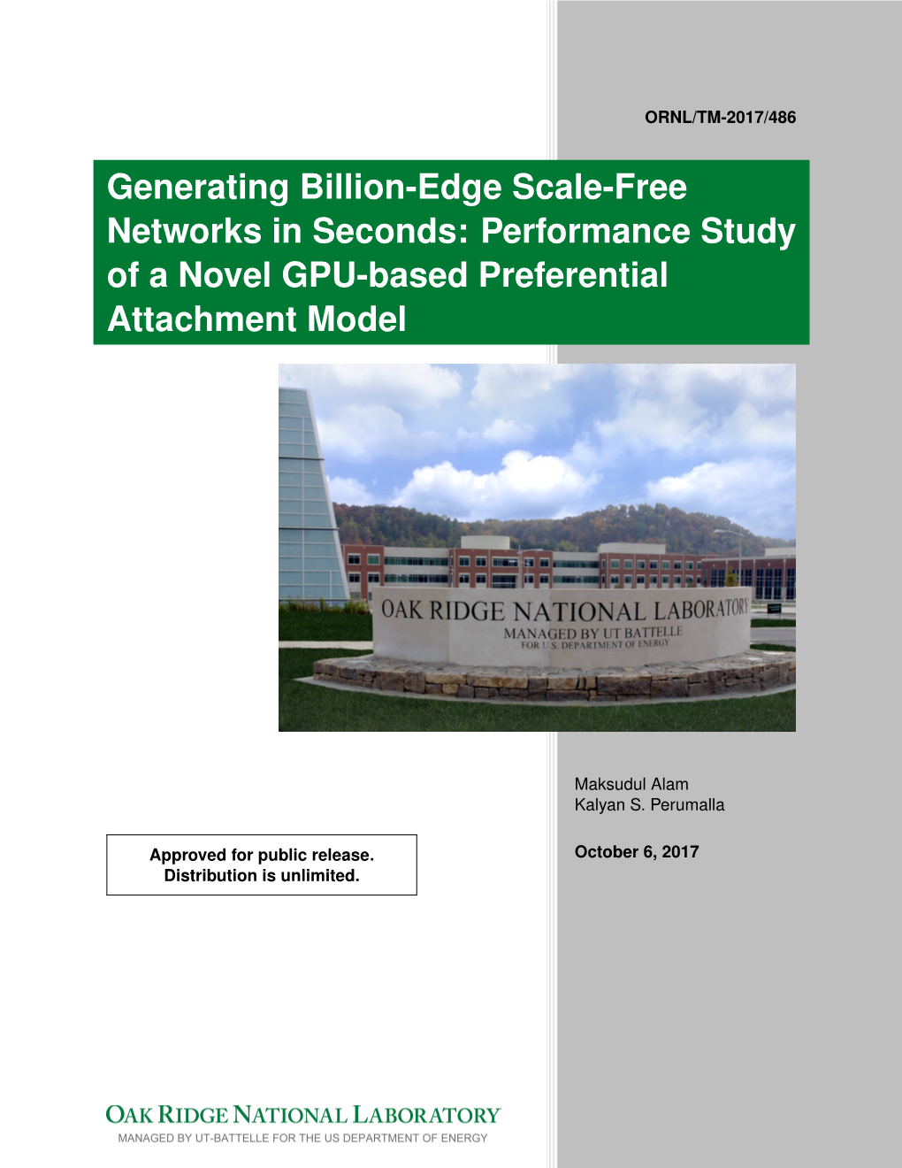 Generating Billion-Edge Scale-Free Networks in Seconds: Performance Study of a Novel GPU-Based Preferential Attachment Model