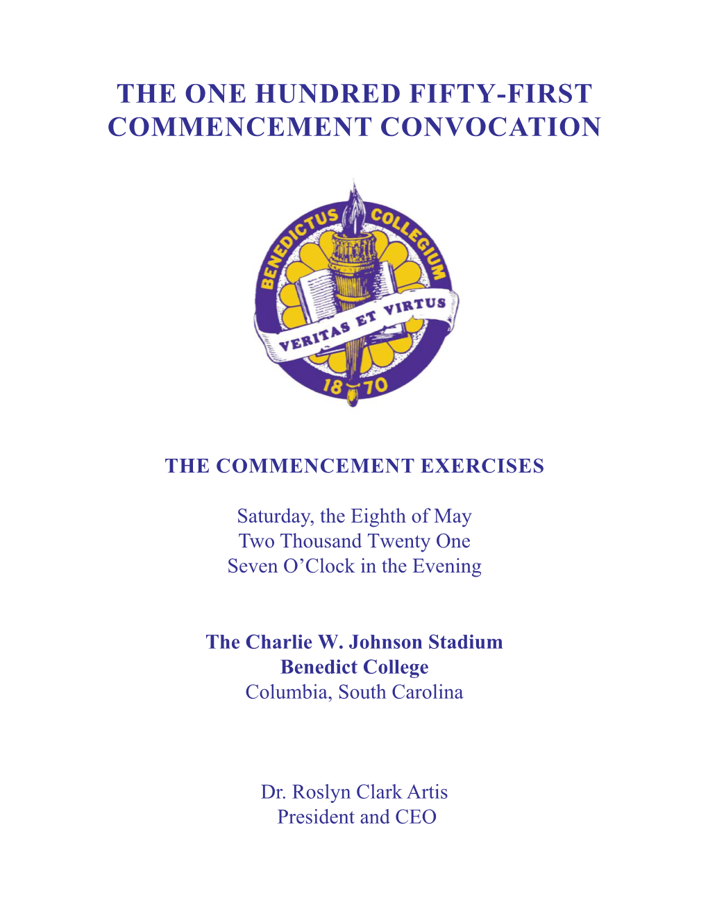 2021 Spring Commencement Convocation