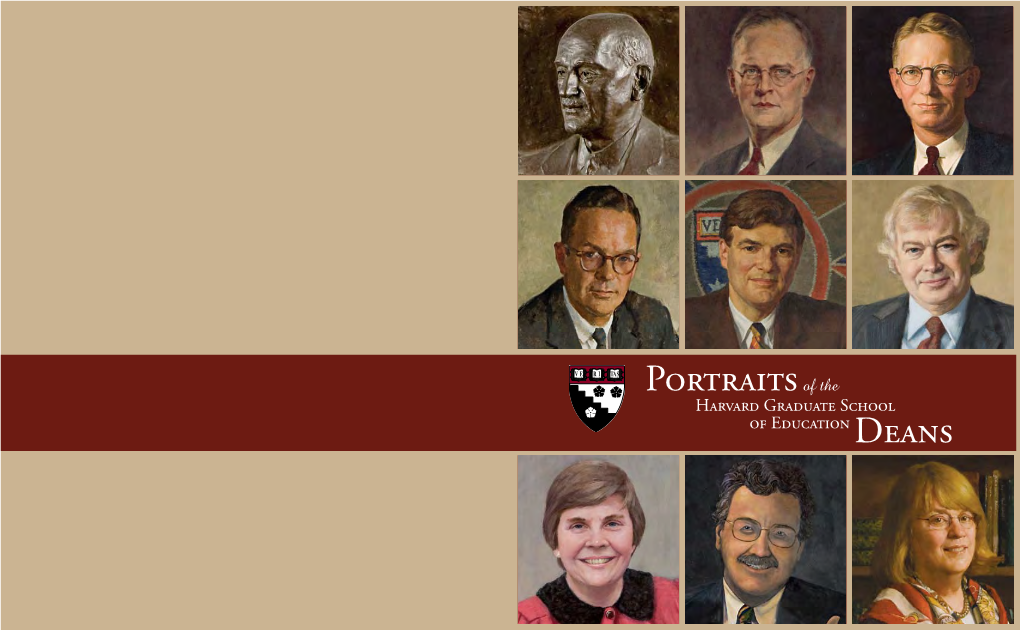 Harvard Graduate School of Education Deans