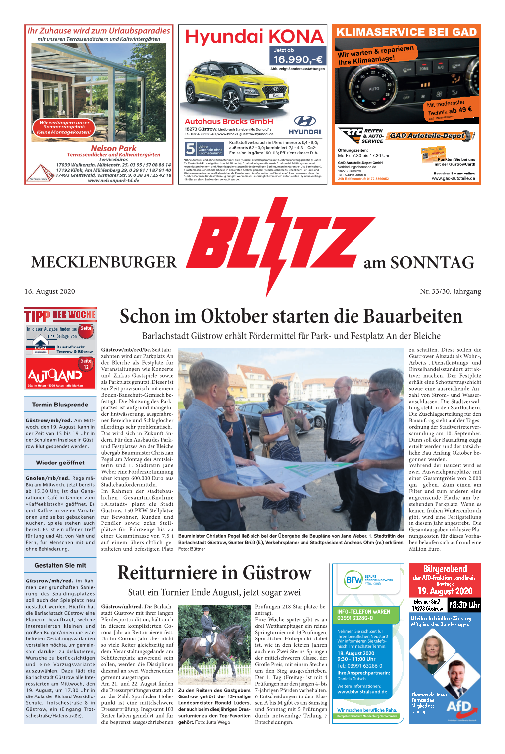 Schon Im Oktober Starten Die Bauarbeiten Reitturniere in Güstrow