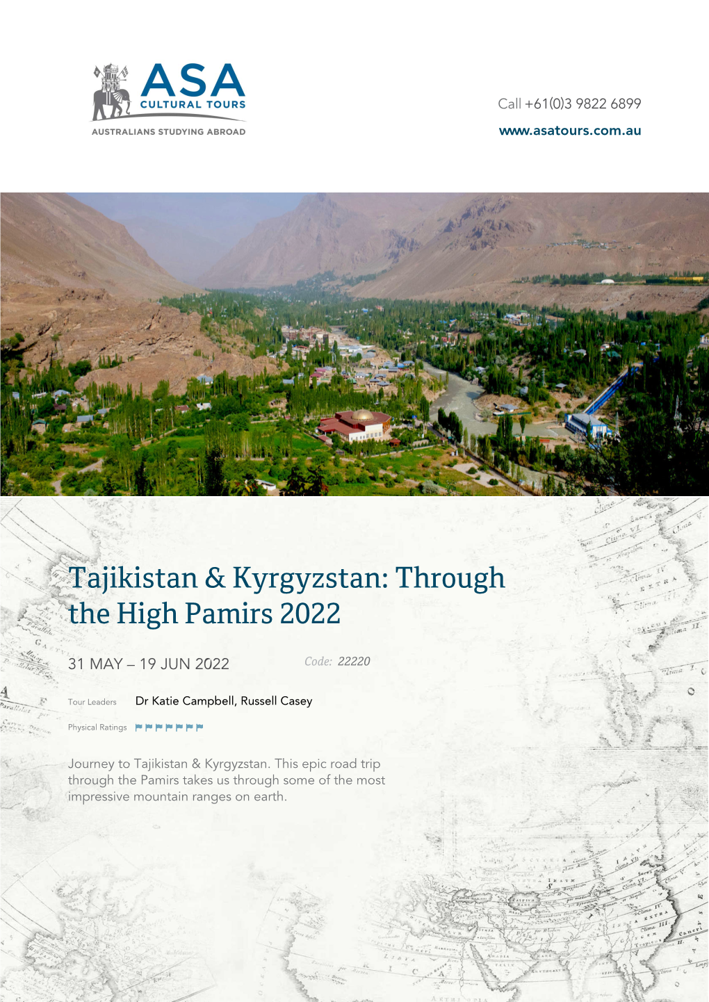 Tajikistan & Kyrgyzstan: Through the High Pamirs 2022