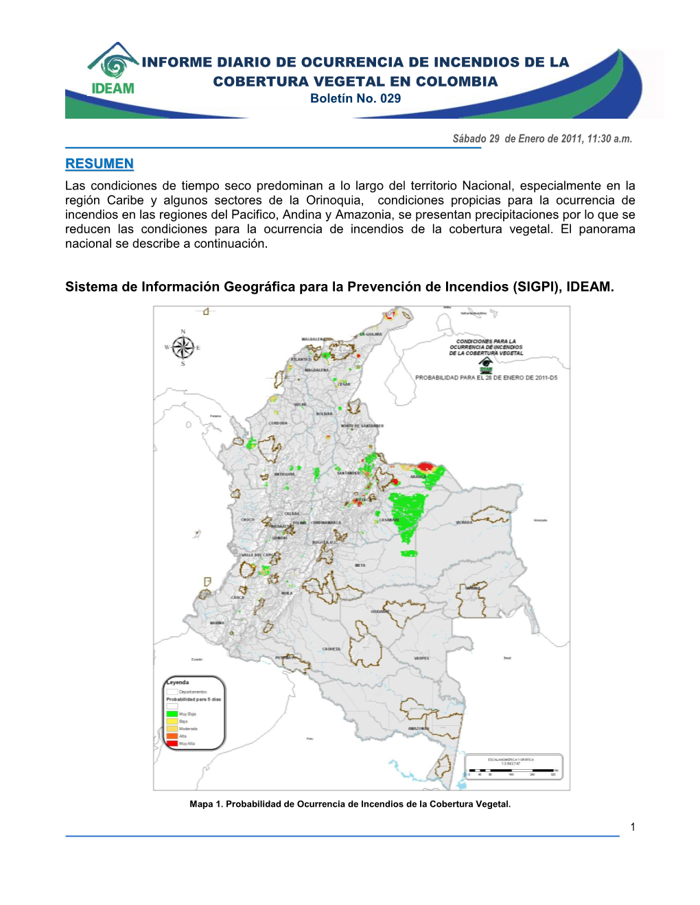 Servicio De Vigilancia Y Pronóstico De La Amenaza