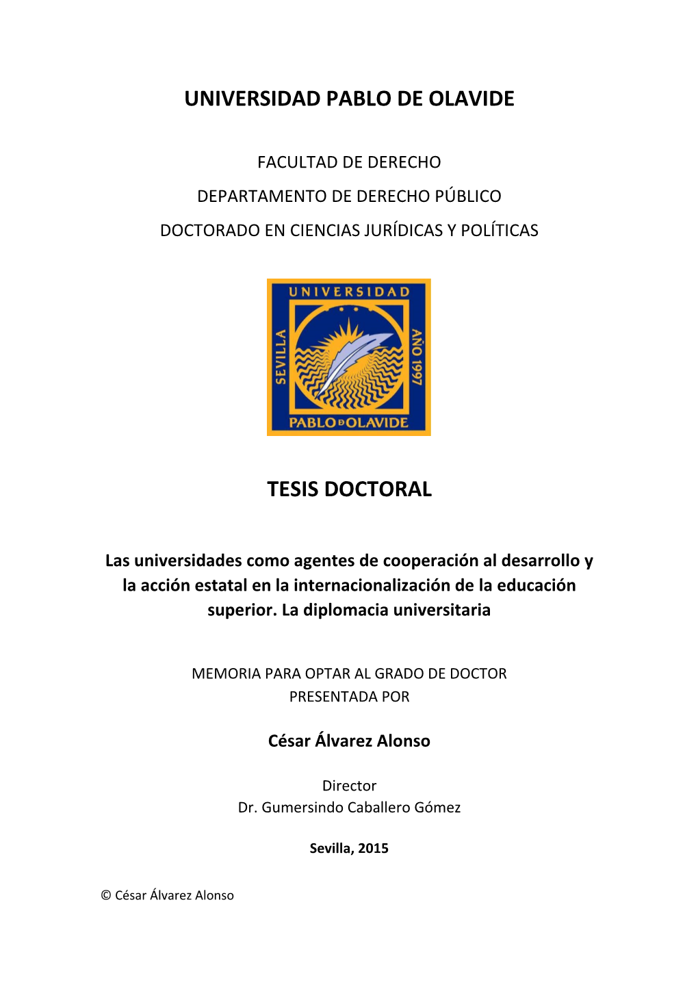 Universidad Pablo De Olavide Tesis Doctoral