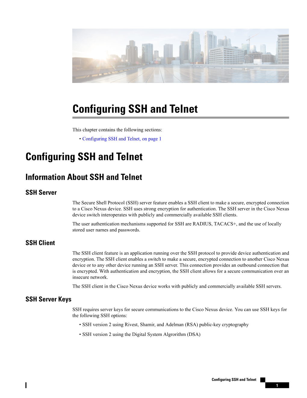 Configuring SSH and Telnet