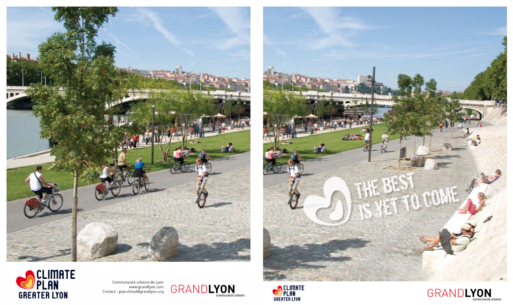 Communauté Urbaine De Lyon Contact : Planclimat@Grandlyon.Org Map of the Urban Area ------>