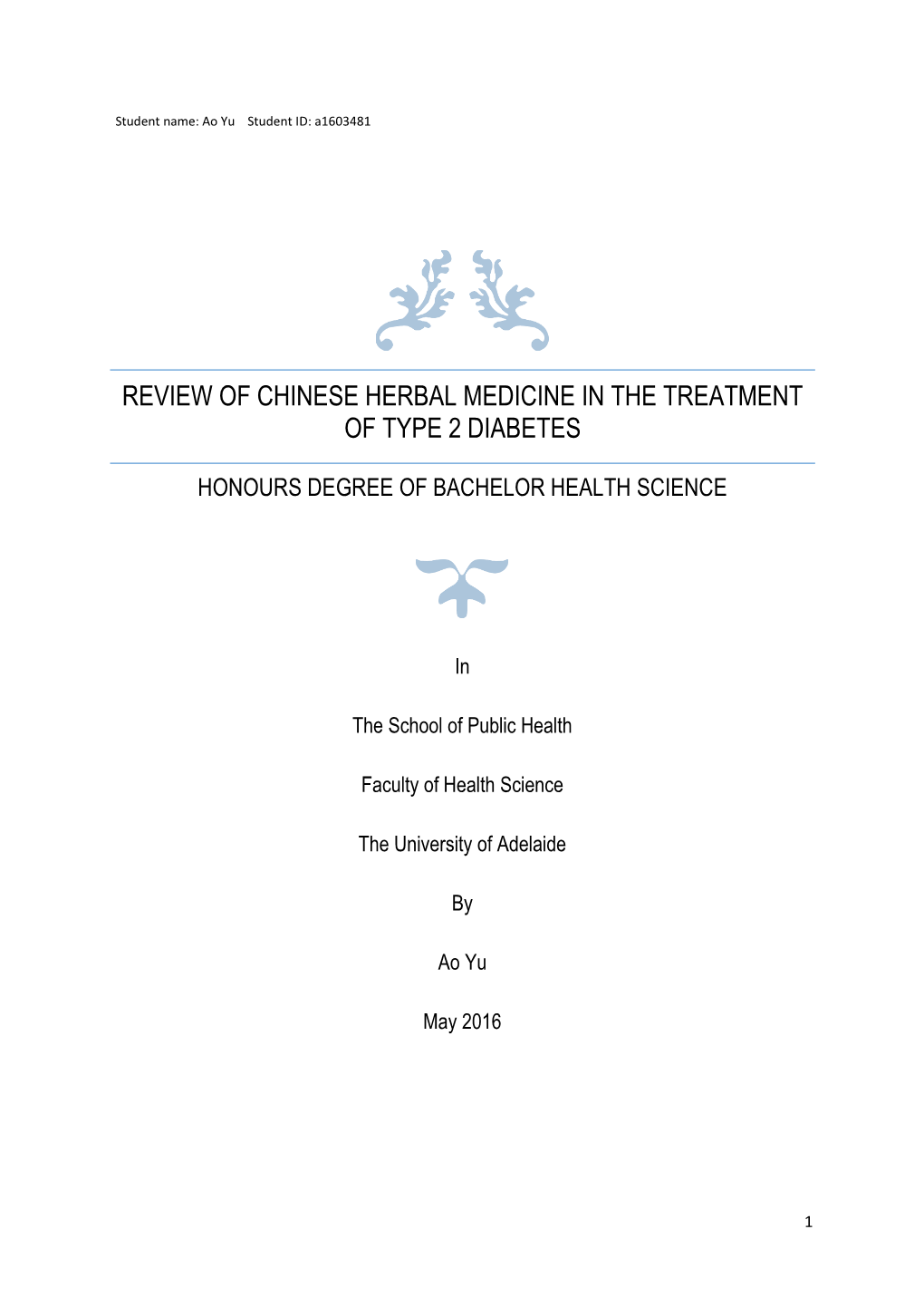 Review of Chinese Herbal Medicine in the Treatment of Type 2 Diabetes