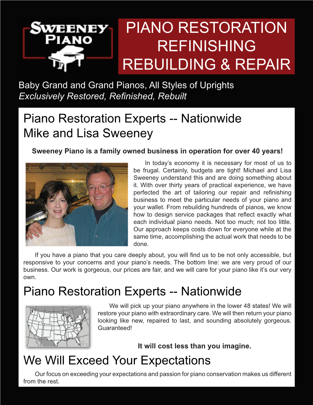 Piano Restoration Refinishing Rebuilding & Repair