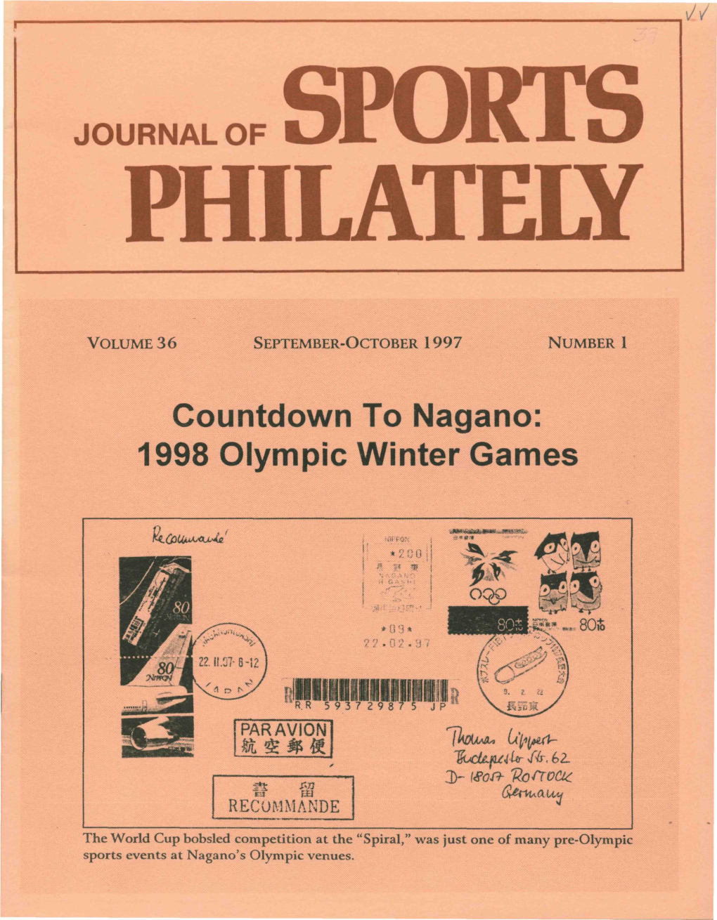 JOURNAL of Countdown to Nagano: 1998 Olympic Winter Games