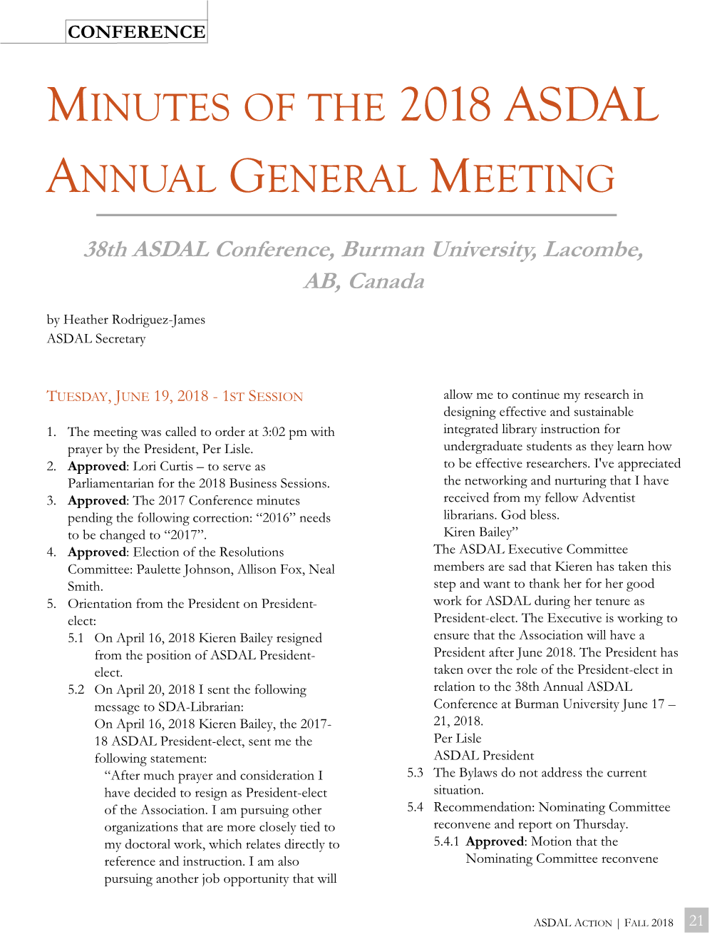 37Th Annual ASDAL Conference, 2017