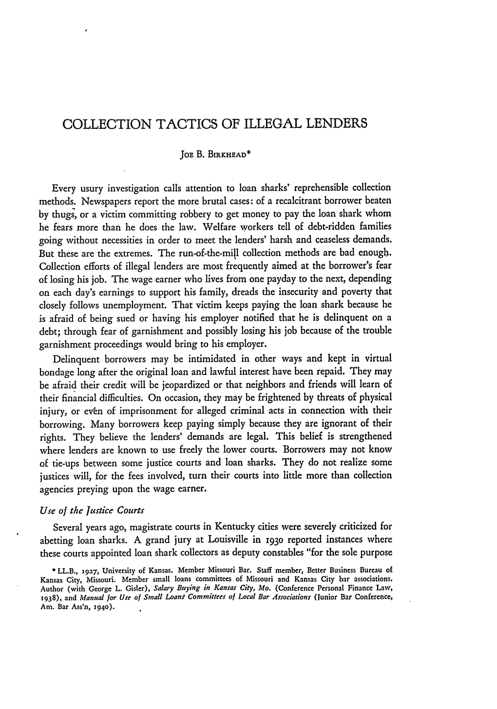 Collection Tactics of Illegal Lenders