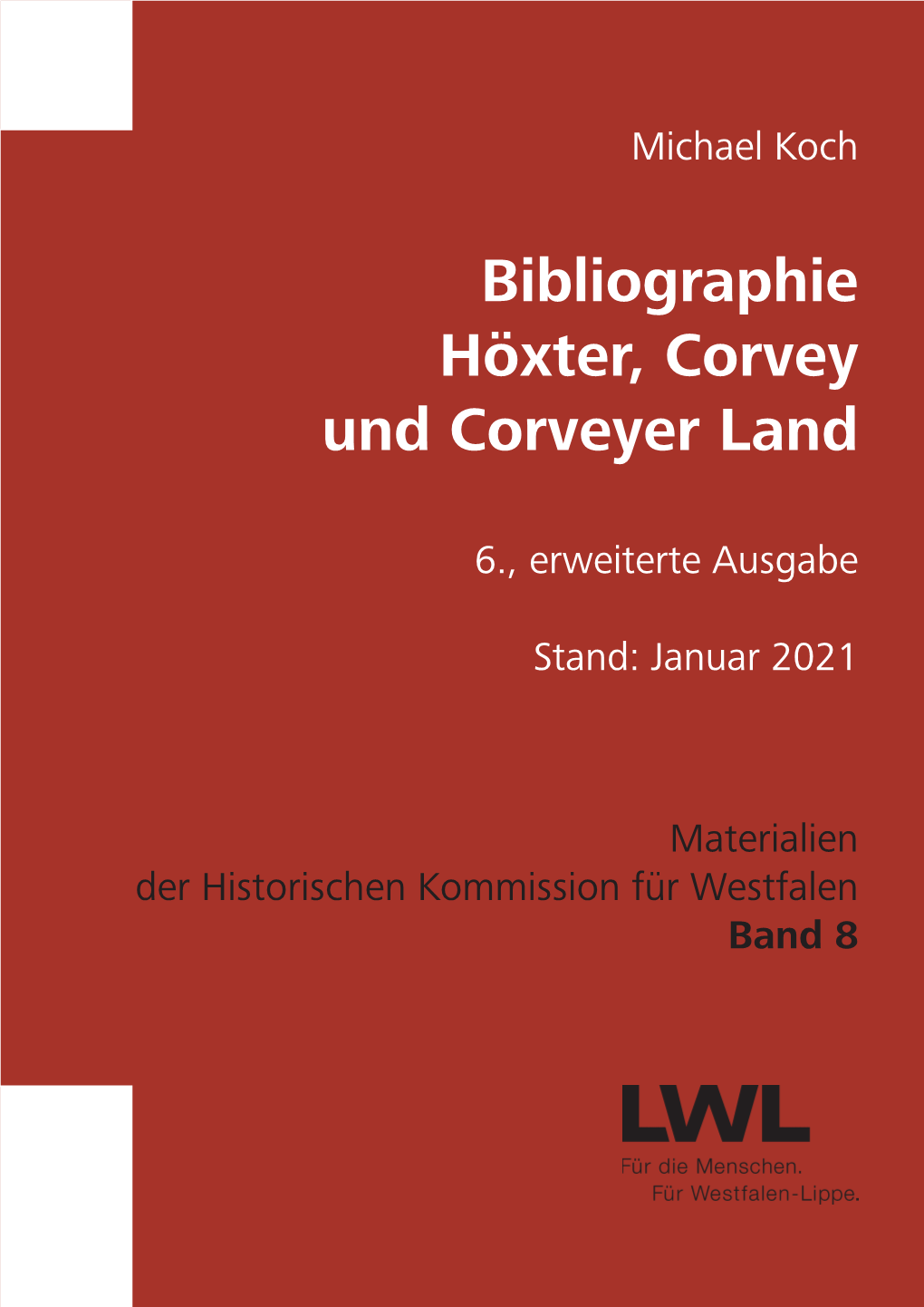 Bibliographie Höxter, Corvey Und Corveyer Land