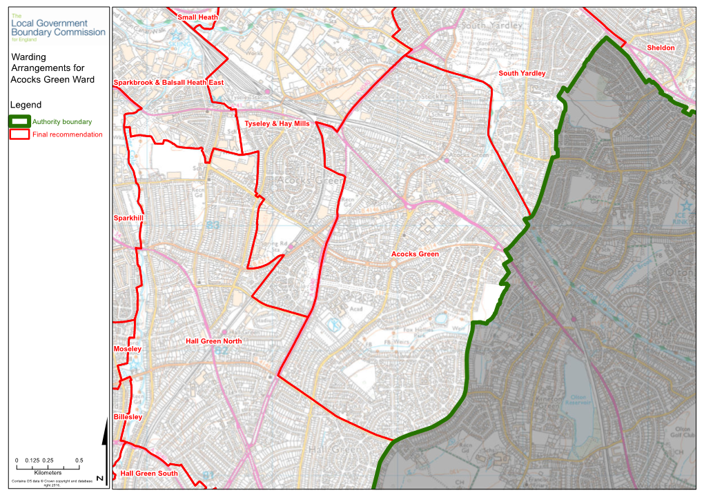 Warding Arrangements for Legend Acocks Green Ward