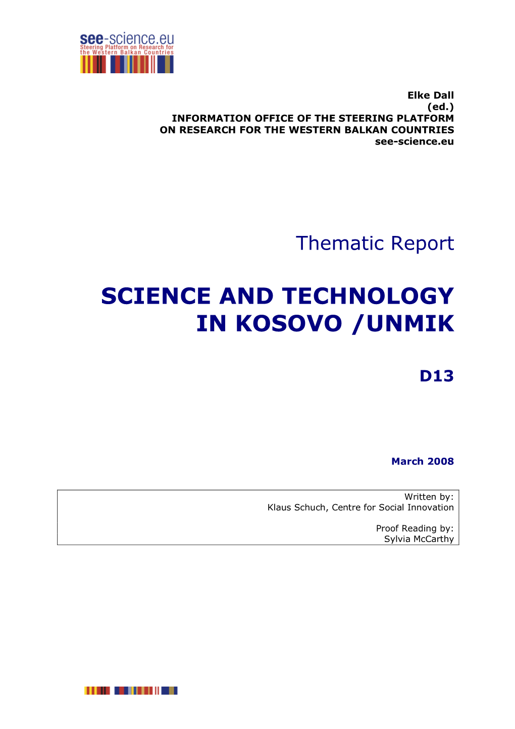 S&T in Kosovo