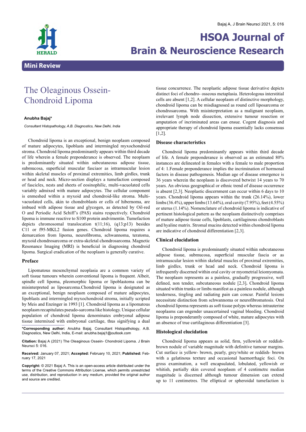 Chondroid Lipoma Chondroid Lipoma Can Be Misdiagnosed As Round Cell Liposarcoma Or Chondrosarcoma